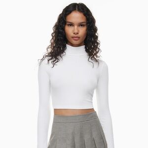 NWT Aritzia Sunday Best Freshman Cropped Turtleneck - Scarab / Hunter Dark Green